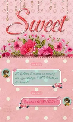 GO SMS PRO SWEET THEME android App screenshot 4